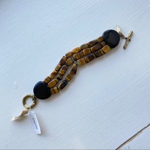 NEW Coldwater Creek Tiger Eye Nugget Bracelet